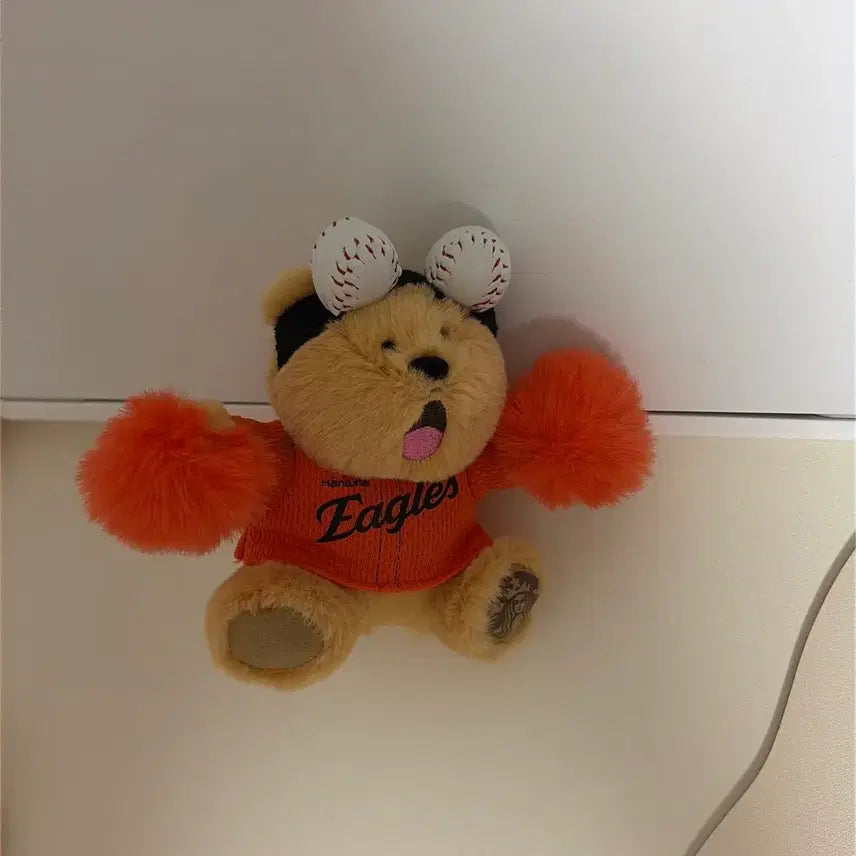 [BUNJANG] Starbucks KBO Hanwha Eagles Bearista Keychain / 스타벅스 KBO 한화이글스 베어리스타 키체인