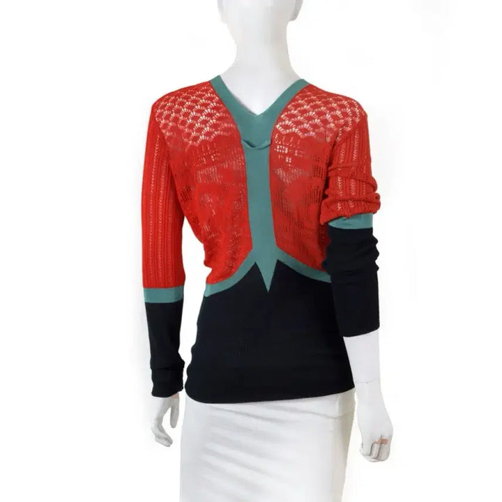 [BUNJANG] 1990s Jean Paul Gaultier Corset Mesh Cardigan / 1990s Jean Paul Gaultier 코르셋 메쉬 가디건