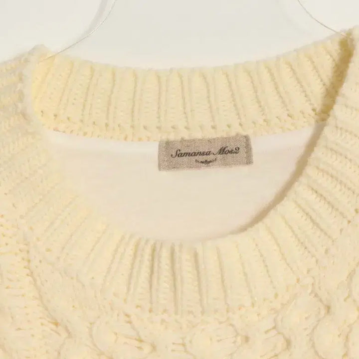 [BUNJANG] Samanthamos SM2 Ivory Knit Shirt / 사만사모스 sm2 아이보리 니트 셔츠