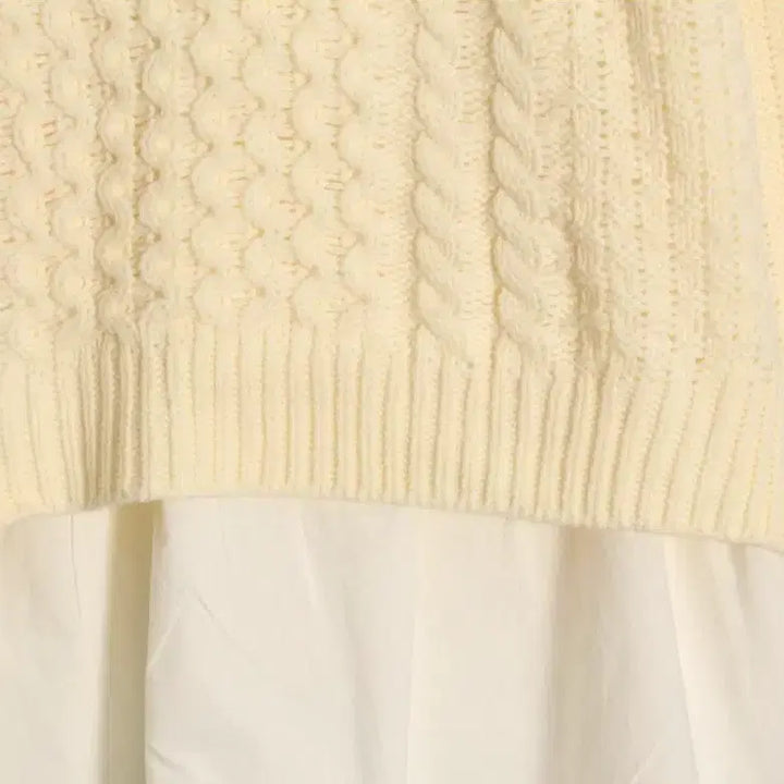 [BUNJANG] Samanthamos SM2 Ivory Knit Shirt / 사만사모스 sm2 아이보리 니트 셔츠