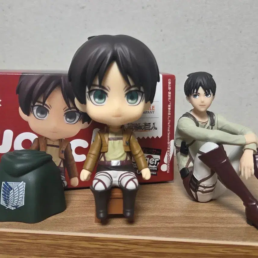 [BUNJANG] Attack on Titan Eren Yeager Nendoroid, Swacchao, and Prize Figure Bundle Set / (일괄) 진격의 거인 에렌 예거 넨도로이드 스왓챠오 및 F상 피규어