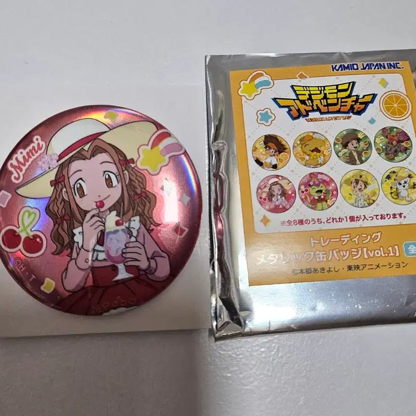 [BUNJANG] Digimon Adventure Fruit Party Can Badge Mimi / 디지몬 어드벤처 과일파티 캔배지 미미 교환 또는 판매합니다