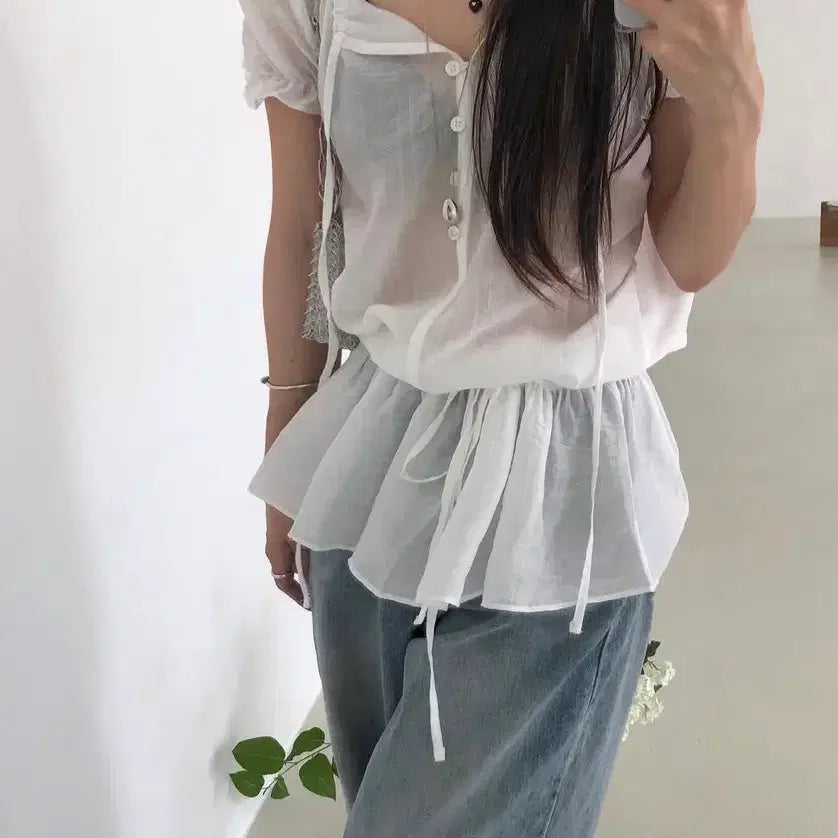 [BUNJANG] Hereb4 Madeleine Blouse Black / 히어비포 madeleine blouse 블라우스 블랙