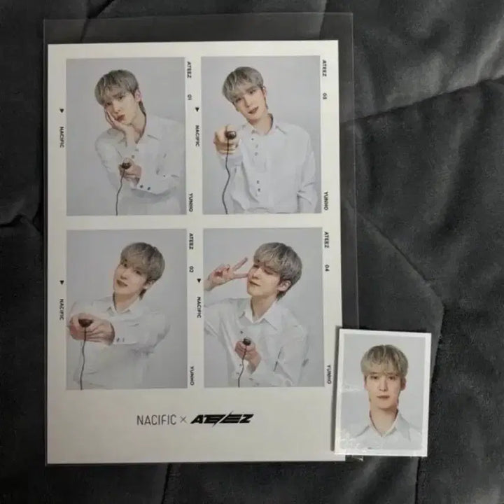 [BUNJANG] ATEEZ Yunho Nesipic Photo Booth Photocard Bundle Set / 에이티즈 윤호 네시픽 네컷 증사 일괄 양도 포토이즘 증명사진 홍중 성화