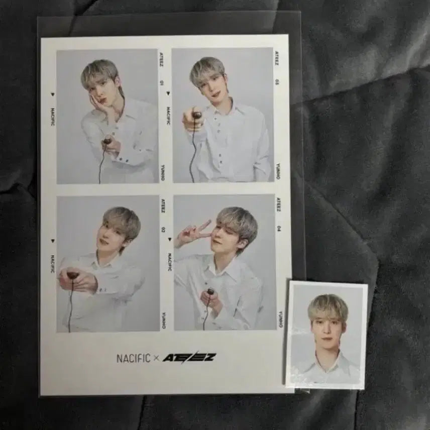 [BUNJANG] ATEEZ Yunho Nesipic Photo Booth Photocard Bundle Set / 에이티즈 윤호 네시픽 네컷 증사 일괄 양도 포토이즘 증명사진 홍중 성화