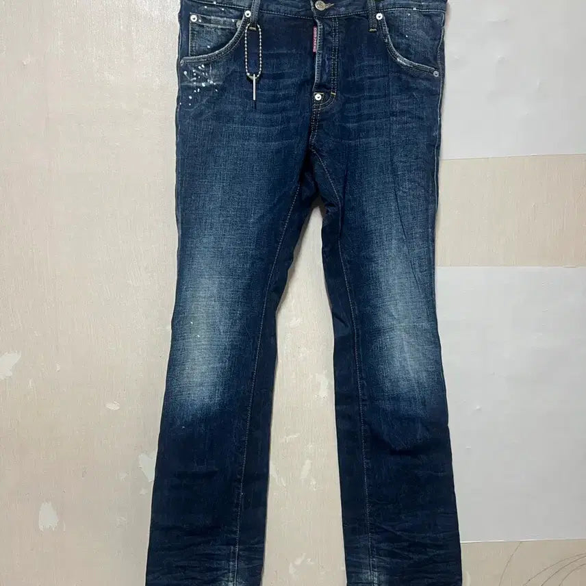 [BUNJANG] Dsquared2 Painting Washed Jeans (Size 46) / 디스퀘어드2 페인팅 워싱진 46사이즈 봄,여름 추천 (두껍지않음)