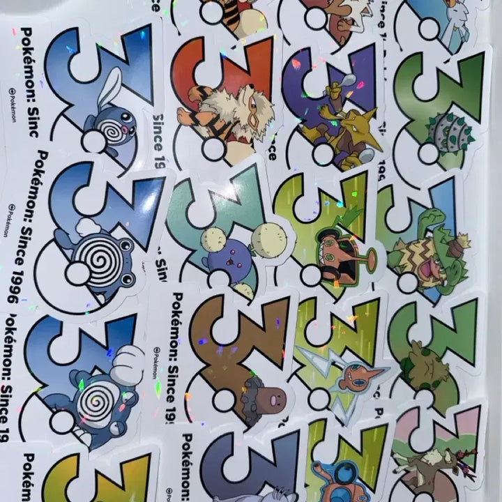 [BUNJANG] Pokemon 30th Anniversary Logo Holo Sticker / 포켓몬 30주년 기념 스티커