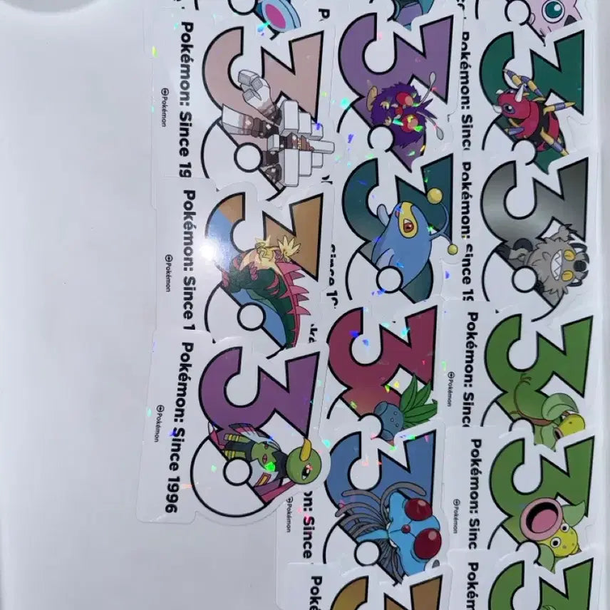 [BUNJANG] Pokemon 30th Anniversary Logo Holo Sticker / 포켓몬 30주년 기념 스티커