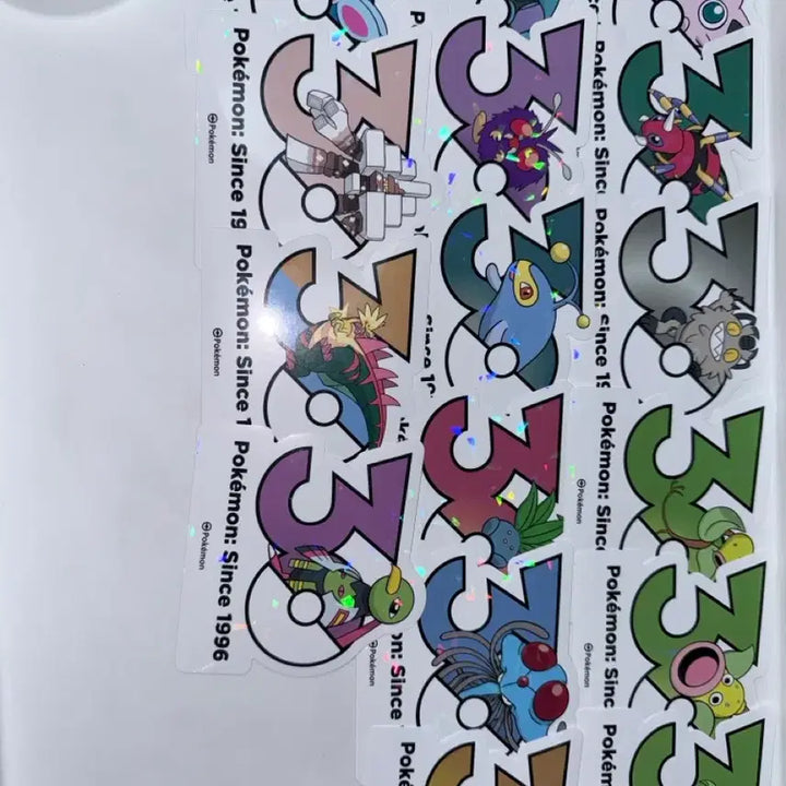 [BUNJANG] Pokemon 30th Anniversary Logo Holo Sticker / 포켓몬 30주년 기념 스티커