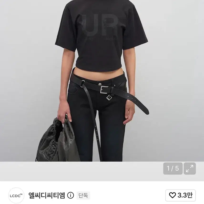 [BUNJANG] LCDC Cropped T-Shirt / LCDC 엘씨디씨티엠 크롭 반팔 티셔츠