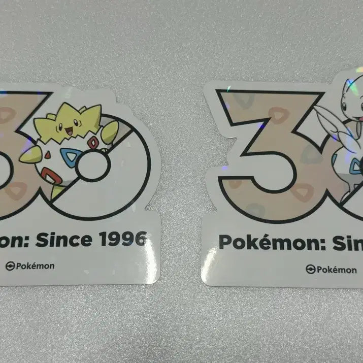 [BUNJANG] Pokemon 30th Anniversary Logo Sticker Togepi + Togetic / 포켓몬 30주년 로고 스티커 토게피 + 토게틱