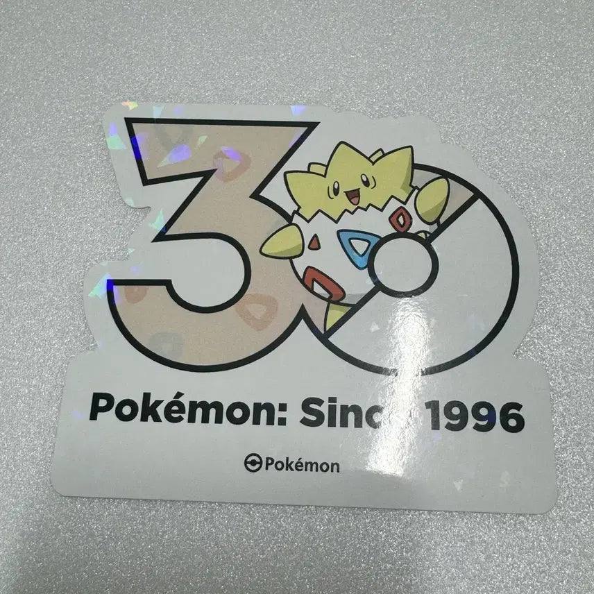 [BUNJANG] Pokemon 30th Anniversary Logo Sticker Togepi + Togetic / 포켓몬 30주년 로고 스티커 토게피 + 토게틱
