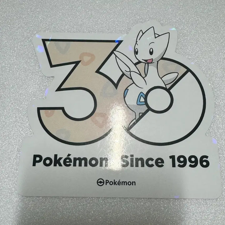 [BUNJANG] Pokemon 30th Anniversary Logo Sticker Togepi + Togetic / 포켓몬 30주년 로고 스티커 토게피 + 토게틱