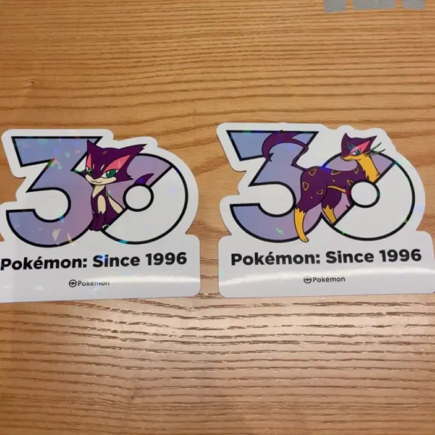 [BUNJANG] Savinyan Leopards Pokemon 30th Anniversary Sticker Set / 쌔비냥 레파르다스 포켓몬 30주년 기념 스티커 세트