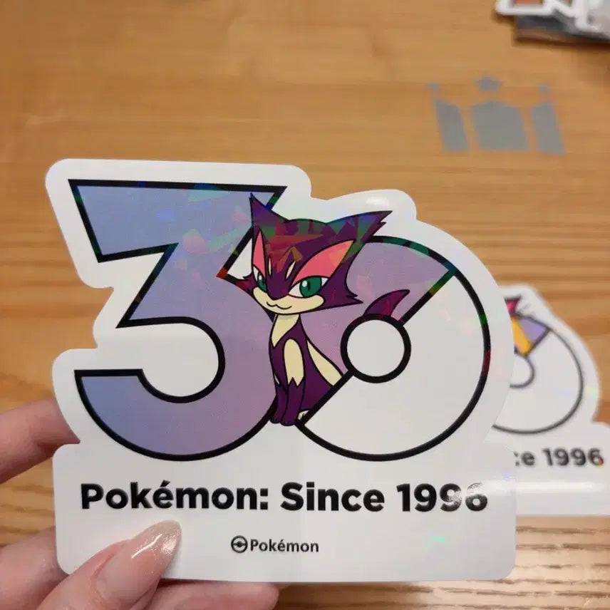 [BUNJANG] Savinyan Leopards Pokemon 30th Anniversary Sticker Set / 쌔비냥 레파르다스 포켓몬 30주년 기념 스티커 세트