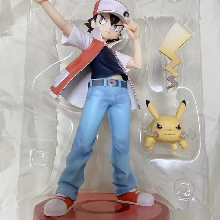 [BUNJANG] Kotobukiya ARTFX J 1/8 Scale Pokemon Series Red with Pikachu Figure / 코토부키야 ARTFX J 1/8 포켓몬스터 시리즈 레드 with 피카츄