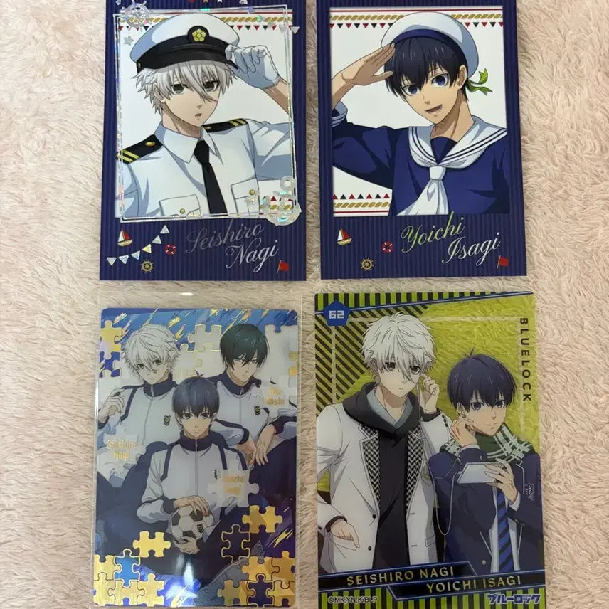 [BUNJANG] Blue Lock Nagi Isagi Rin Wafer Card Set / 블루록 나기 이사기 린 웨하스 파샤 클카 포카