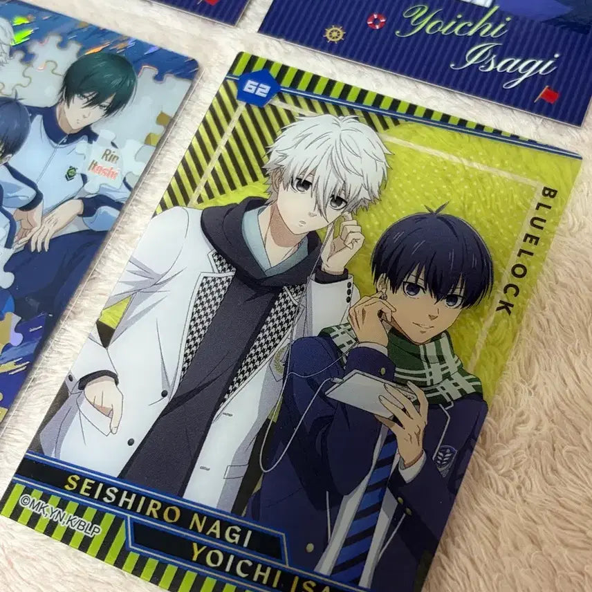 [BUNJANG] Blue Lock Nagi Isagi Rin Wafer Card Set / 블루록 나기 이사기 린 웨하스 파샤 클카 포카