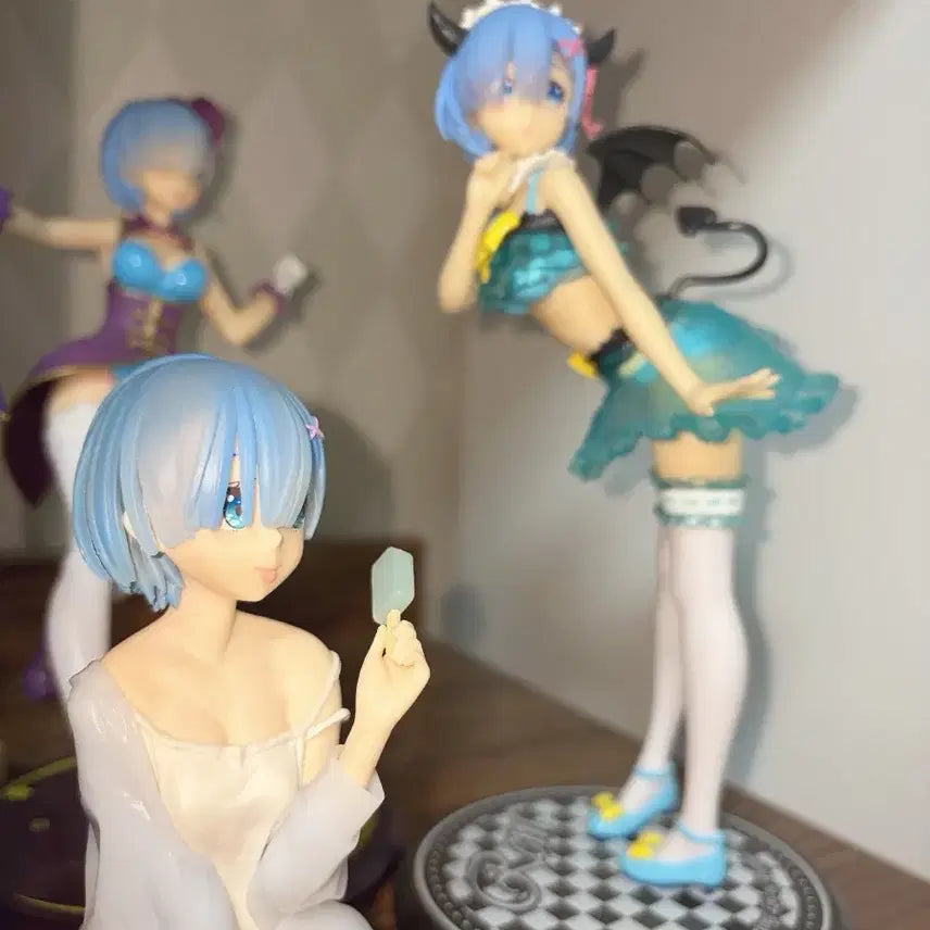 [BUNJANG] Re:Zero Ram &amp; Rem Noodle Stopper Figure Bundle Set (Little Devil Ver.) / 리제로 렘 피규어 일괄 소악마 렘 누들스토퍼
