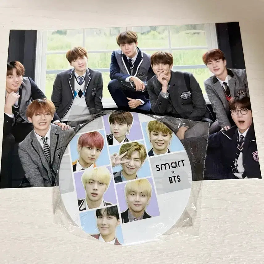 [BUNJANG] BTS Smart Hand Mirror and Postcard Bundle Set / 일괄) 방탄 bts 스마트 손거울, 엽서