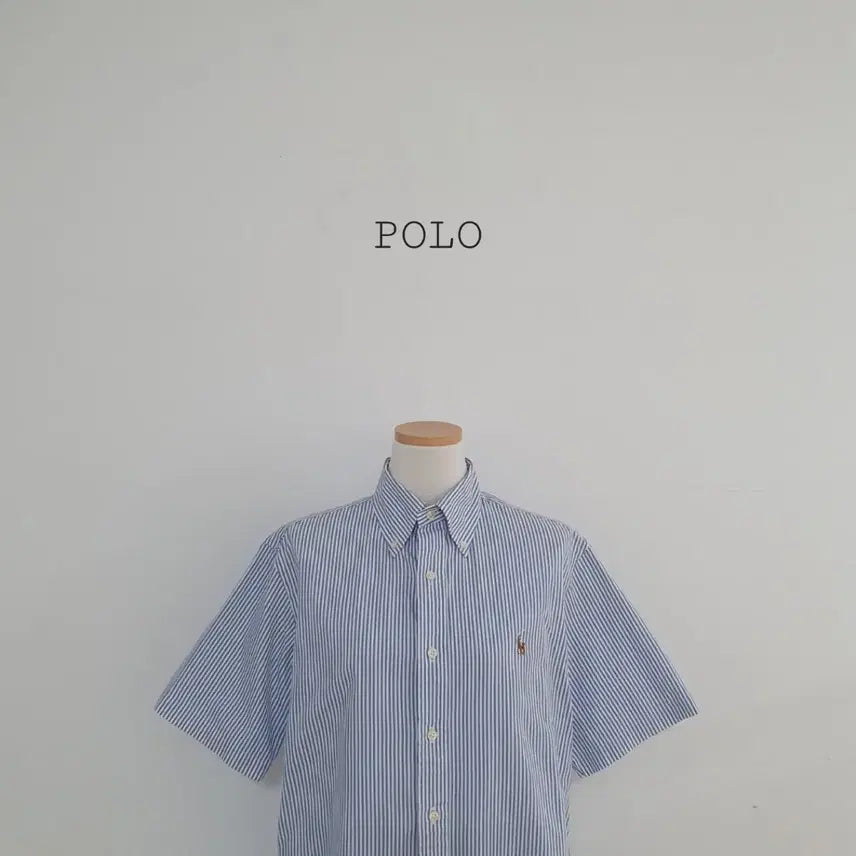 [BUNJANG] Polo Ralph Lauren Striped Short Sleeve Shirt / No.26051006 폴로 랄프로렌 스트라이프 반팔 셔츠