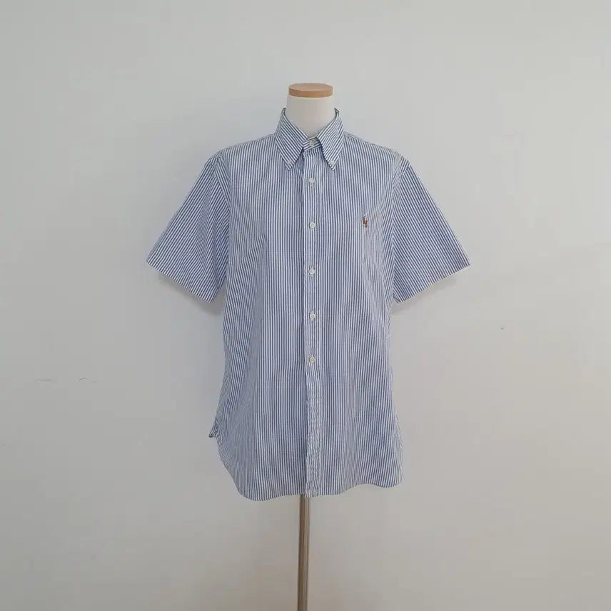 [BUNJANG] Polo Ralph Lauren Striped Short Sleeve Shirt / No.26051006 폴로 랄프로렌 스트라이프 반팔 셔츠