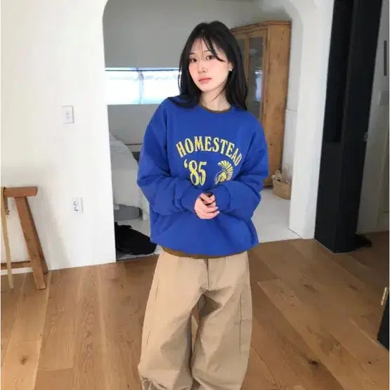 [BUNJANG] Homestead Sweatshirt Cobalt Blue / Homested sweatshirt 새상품