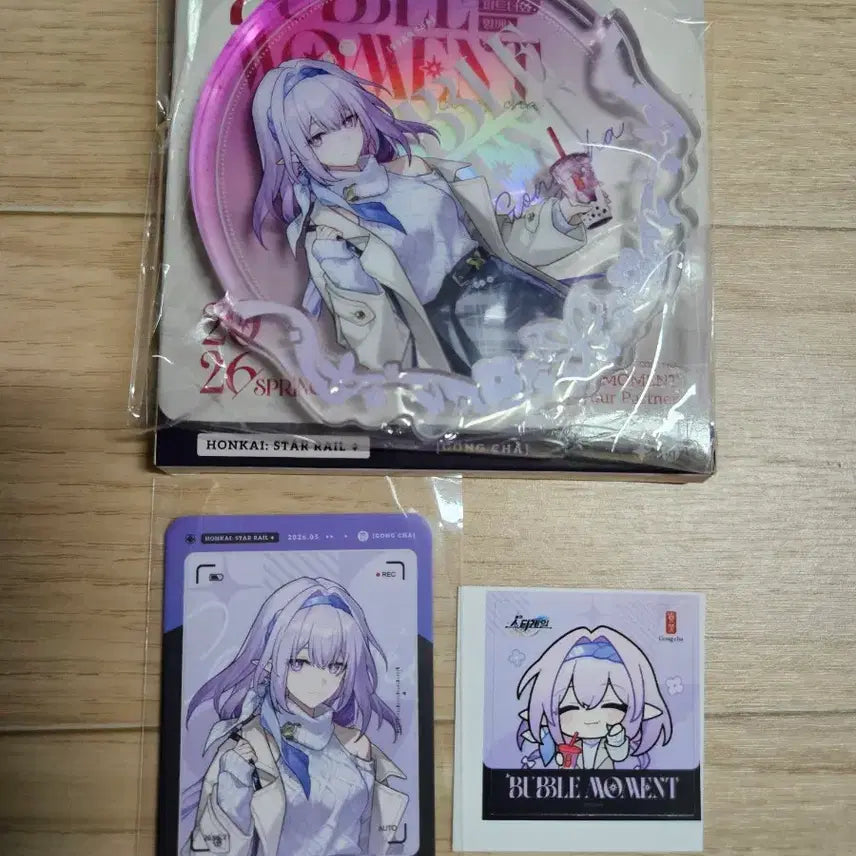 [BUNJANG] Honkai: Star Rail Kasteris Acrylic Coaster / (리딤O)붕괴 스타레일 공차 카스토리스 아크릴 코스터 굿즈
