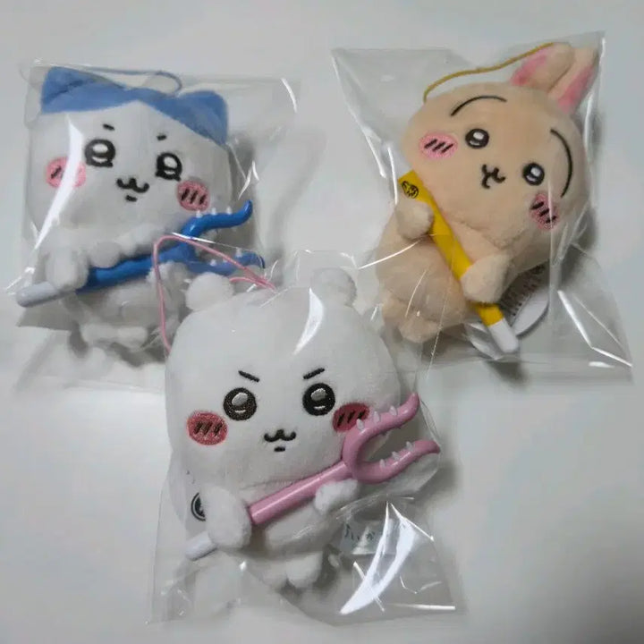 [BUNJANG] Chiikawa Monster Hunter Mascot Plush Set (3 Types) / 치이카와 토벌 마스코트 인형 3종 세트