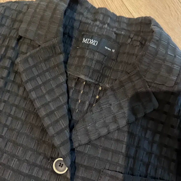 [BUNJANG] MIXXO Black Short Sleeve Jacket (M) / MIXXO 미쏘 반팔자켓