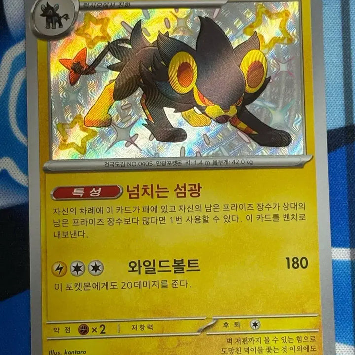 [BUNJANG] Shiny Luxray Pokemon Card / [귀여운 포켓몬카드] 이로치 렌트라