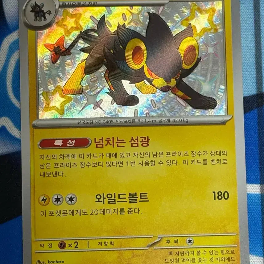 [BUNJANG] Shiny Luxray Pokemon Card / [귀여운 포켓몬카드] 이로치 렌트라