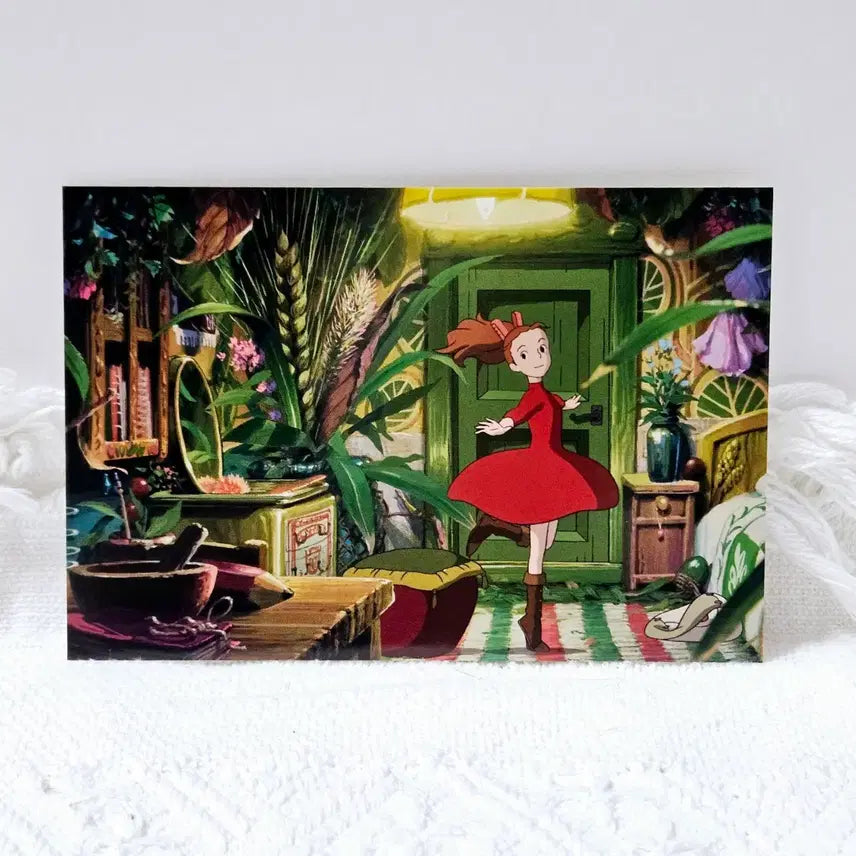 [BUNJANG] Ghibli Arrietty Postcard Set (7 pcs) / 지브리 정품 마루 밑 아리에티 엽서 7장