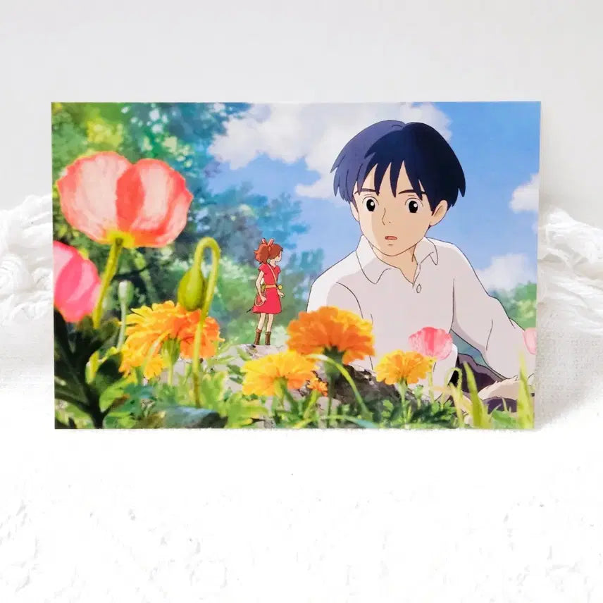 [BUNJANG] Ghibli Arrietty Postcard Set (7 pcs) / 지브리 정품 마루 밑 아리에티 엽서 7장