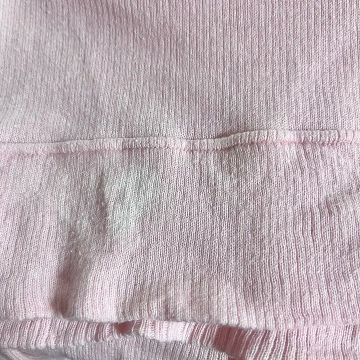 [BUNJANG] Burberry Blue Label Rare Light Pink Button Short Sleeve Top / 버버리블루라벨 희귀 연핑 버튼 반팔탑 히메갸루 핀터레스트