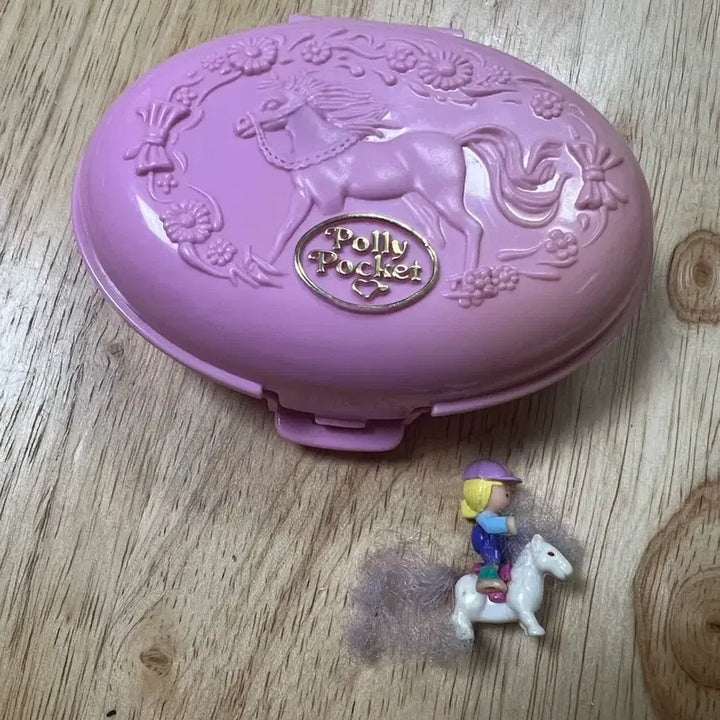 [BUNJANG] Vintage Polly Pocket Pony Riding Playset / 고전 폴리포켓 포니 라이딩