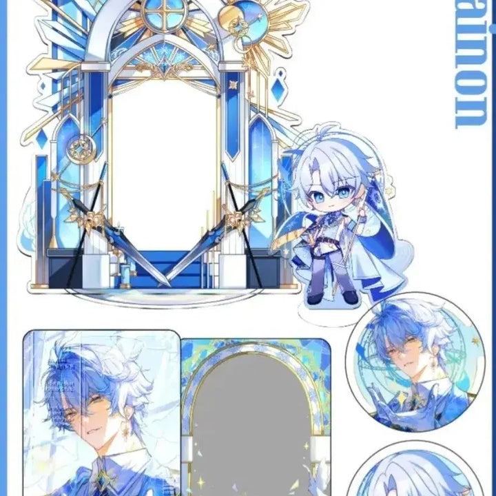 [BUNJANG] Fandom Collaboration Acrylic Stand &amp; Badge &amp; Photocard Set / [미개봉]원신 붕스 ㅇㅍ님 합동 패키지 판매