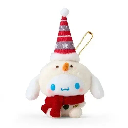 [BUNJANG] Sanrio Cinnamoroll Christmas Mascot Plush Keychain / 산리오 시나모롤 크리스마스 마스코트 인형 키링