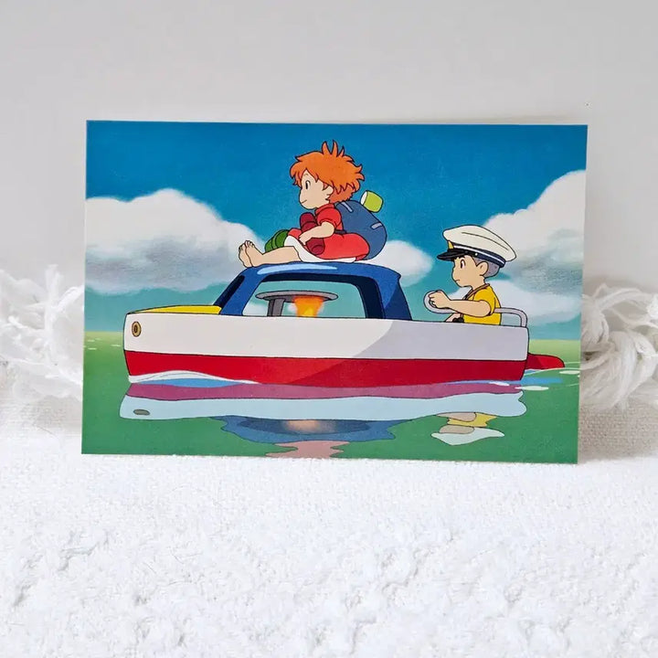 [BUNJANG] Studio Ghibli Ponyo Thick Postcards Set (6 pcs) / 지브리 정품 벼랑 위의 포뇨 엽서 6장