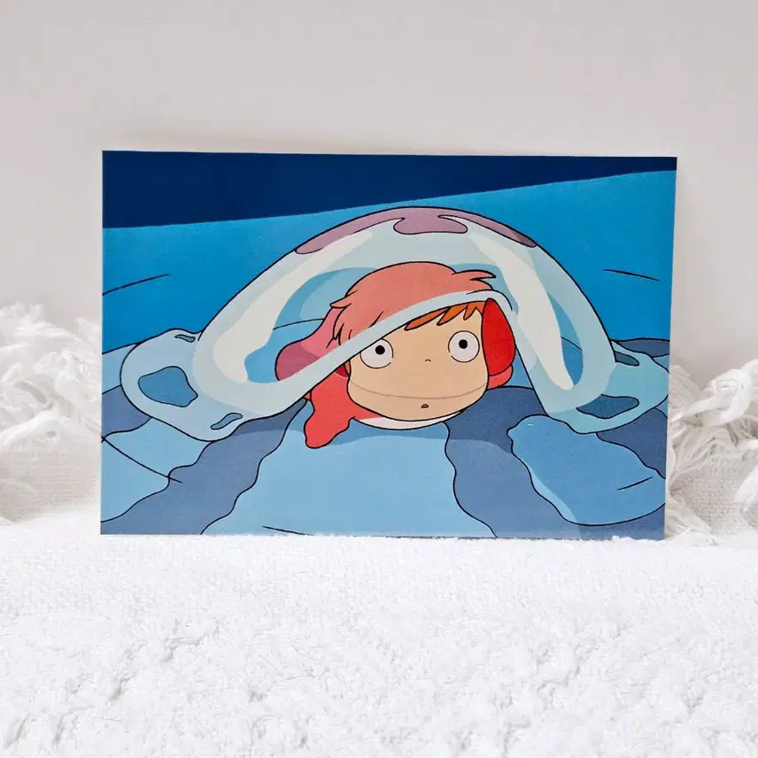 [BUNJANG] Studio Ghibli Ponyo Thick Postcards Set (6 pcs) / 지브리 정품 벼랑 위의 포뇨 엽서 6장