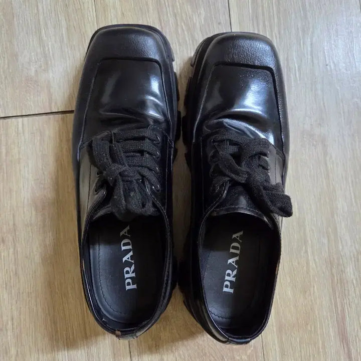 [BUNJANG] Prada Brushed Leather Derby Shoes UK 6 / 프라다 브러시드 레더 더비슈즈 UK6 사이즈