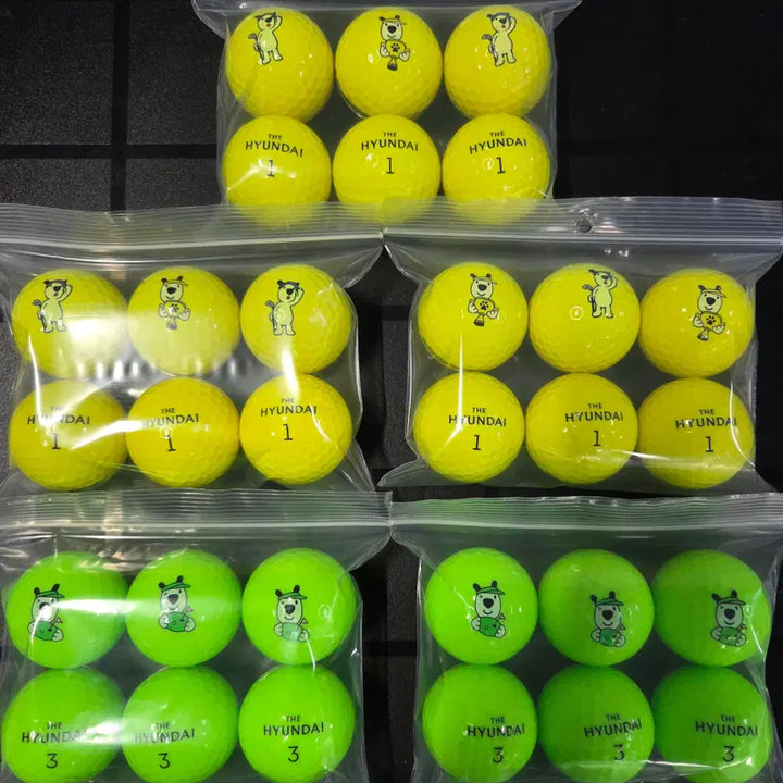 [BUNJANG] 3-Piece Colored Lost Golf Balls (30-Count) / 더 현대 A급 3피스 컬러 로스트볼 30구 중고골프공 -무료배송-