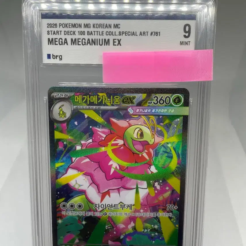 [BUNJANG] Pokemon Card Meganium SAR BRG9 Graded Card / 포켓몬카드 100덱 메가메가니움 sar brg9등급카드