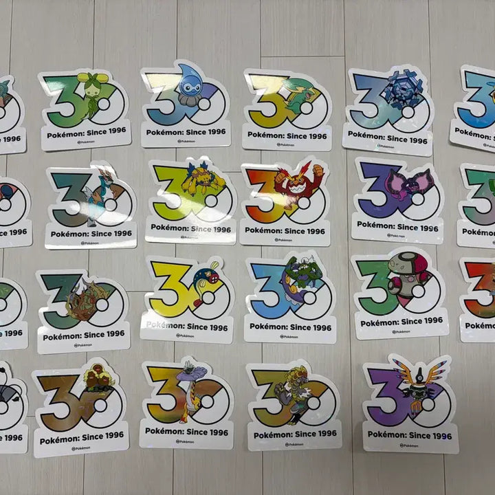 [BUNJANG] Pokemon 30th Anniversary Sticker / 포켓몬 30주년 스티커 각 삼천원