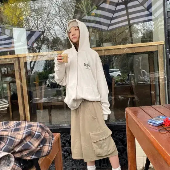 [BUNJANG] DEINET Sweat Shorts Khaki / DEINET  다이닛 스웻 쇼츠 카키
