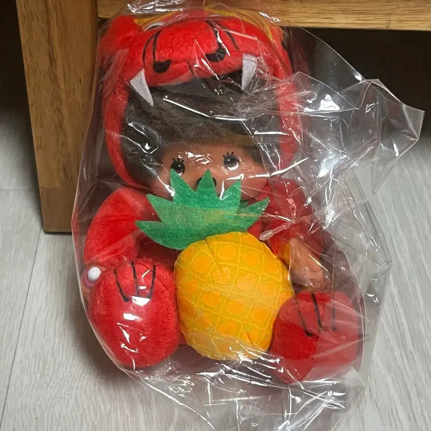 [BUNJANG] Okinawa Limited Pineapple Dragon Monchhichi Doll / 오키나와 파인애플 용 몬치치