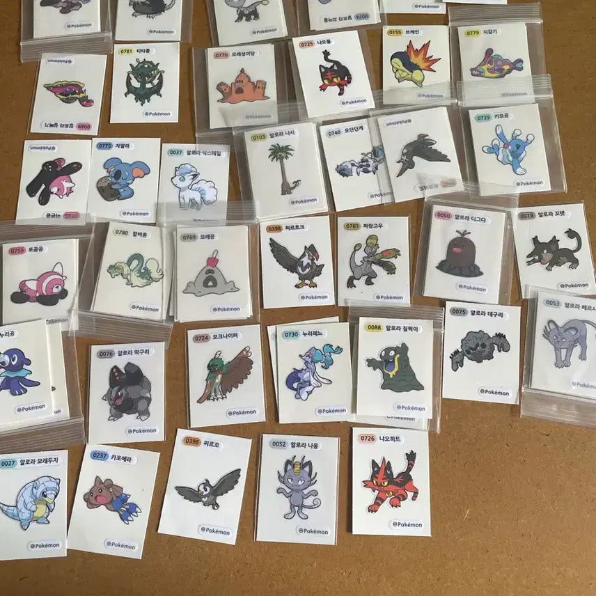 [BUNJANG] Pokemon Season 4 Individual Seal / 포켓몬 시즌4 개별판매