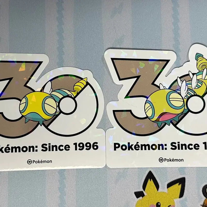 [BUNJANG] Pokemon 30th Anniversary Logo Sticker Set / [포켓몬 30주년 기념 로고 스티커]노고치, 노고고치