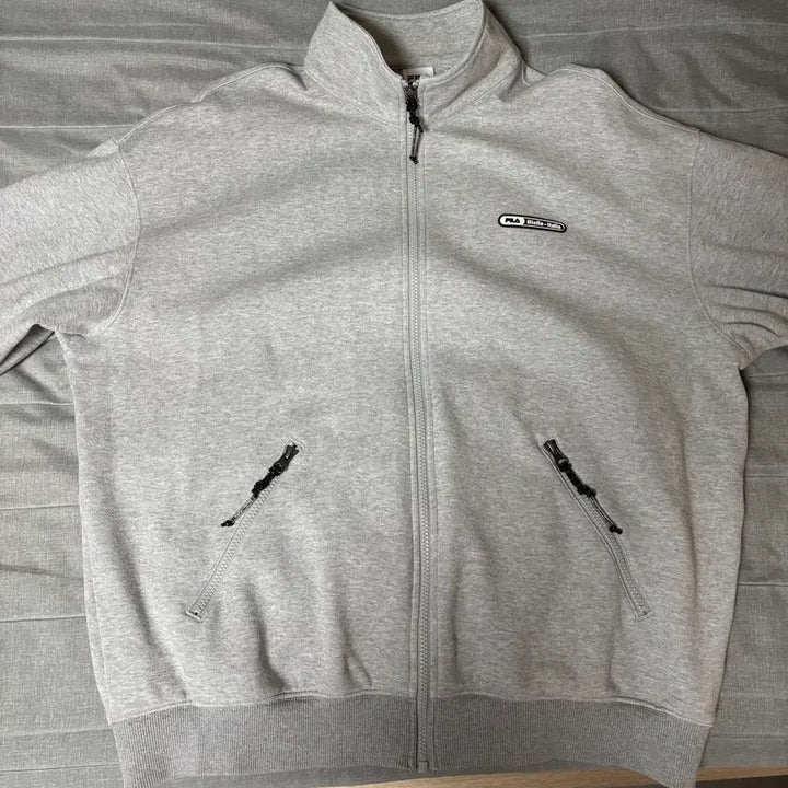 [BUNJANG] FILA Grey Track Jacket Training Top XL / FILA 휠라 그레이 져지 남자 트랙탑 자켓 트레이닝 복 XL 105