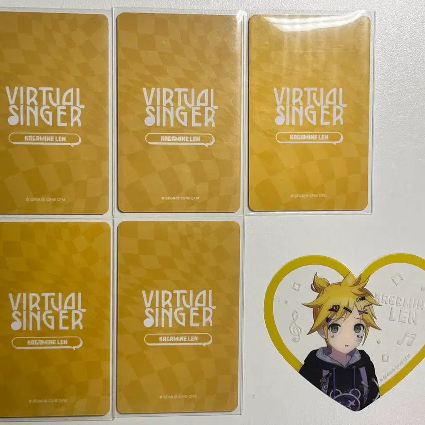 [BUNJANG] Kagamine Len Project Sekai Popup Heart Photocard Lucky Draw Bundle Set / 급처 카가미네 렌 프세카 팝업 하트 포카 럭드 일괄 판매